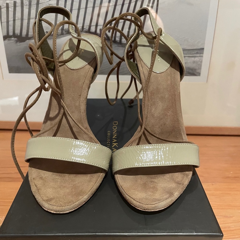 Donna Karan Lace Up Heel